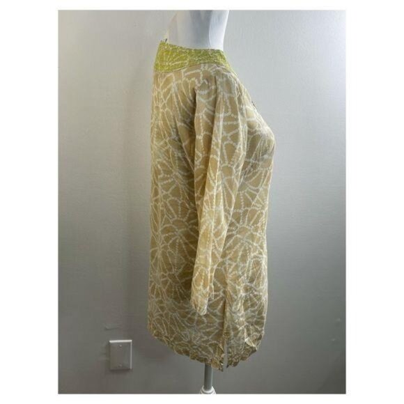 Calypso St. Barth Target 3/4 Sleeve Embroidered Top - Picture 7 of 9